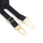 Корсет с гартерами и подвязками Star Night на молнии, чёрный, XS–S вид 10