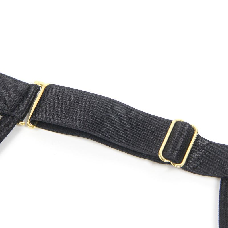 Корсет с гартерами и подвязками Star Night на молнии, чёрный, XS–S вид 11