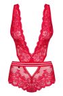 Боди кружевное Obsessive 853-TED-3 Teddy красное, L-XL вид 4