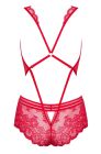 Боди кружевное Obsessive 853-TED-3 Teddy красное, L-XL вид 5