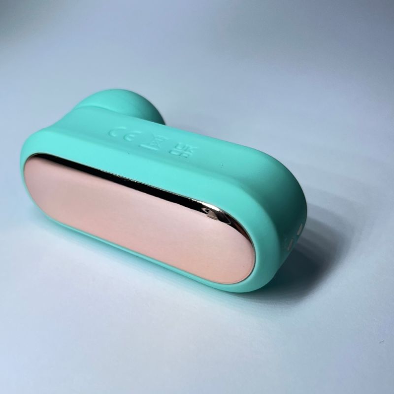 Вибростимулятор для клитора Passion Play в виде наушника, 8 режимов, бирюзовый вид 7