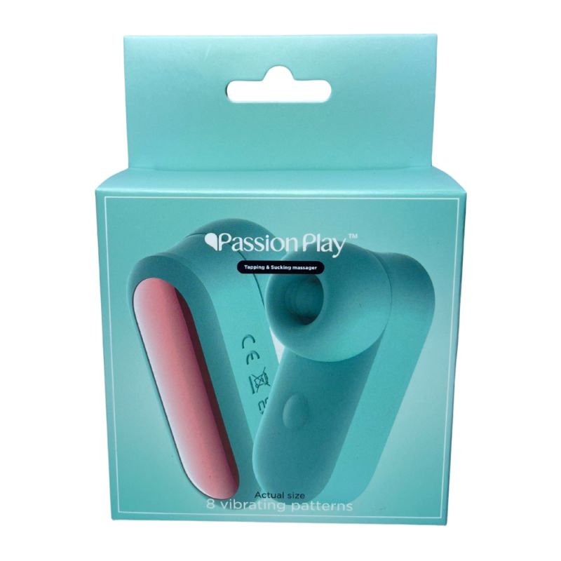 Вибростимулятор для клитора Passion Play в виде наушника, 8 режимов, бирюзовый вид 8