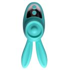 Вібростимулятор на палець Зайчик Passion Play, 12 режимів вібрації + 3 інтенсивності, бірюзовий вид 4