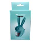 Вібростимулятор на палець Зайчик Passion Play, 12 режимів вібрації + 3 інтенсивності, бірюзовий вид 9