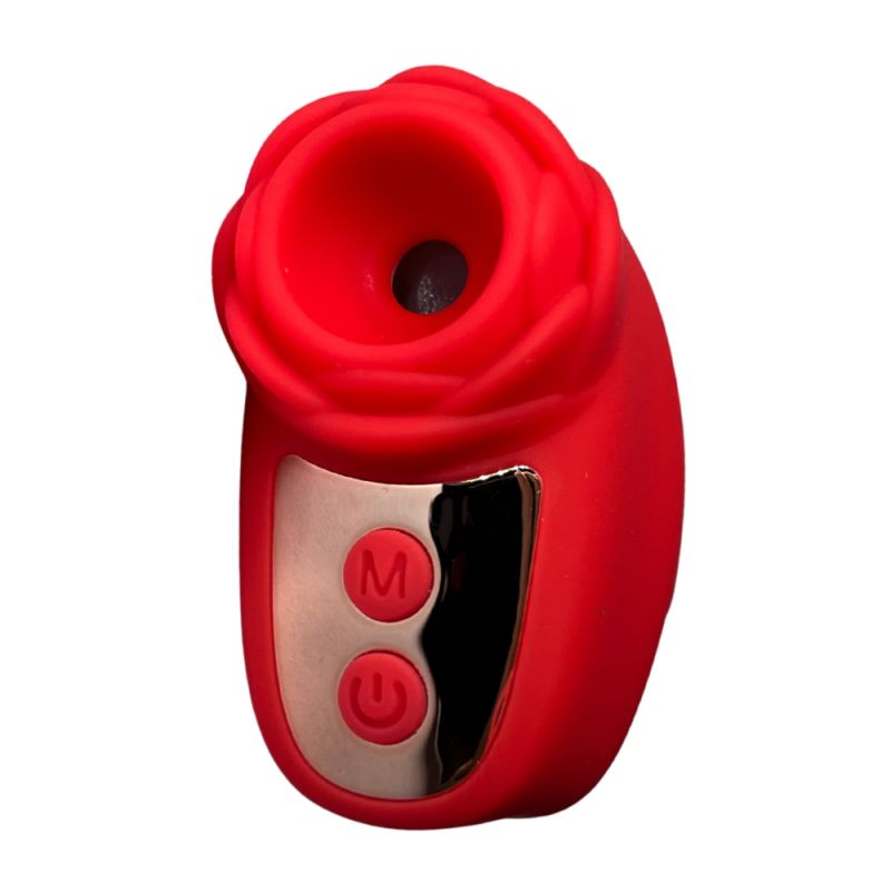 Вібростимулятор на палець Розочка Passion Play, 10 режимів вібрації та 3 інтенсивності, червоний вид 2