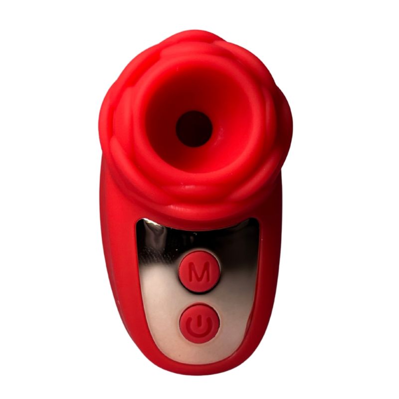 Вібростимулятор на палець Розочка Passion Play, 10 режимів вібрації та 3 інтенсивності, червоний вид 3