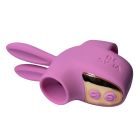 Вібростимулятор на палець Зайчик Passion Play, 12 режимів вібрації + 3 інтенсивності, рожевий вид 6