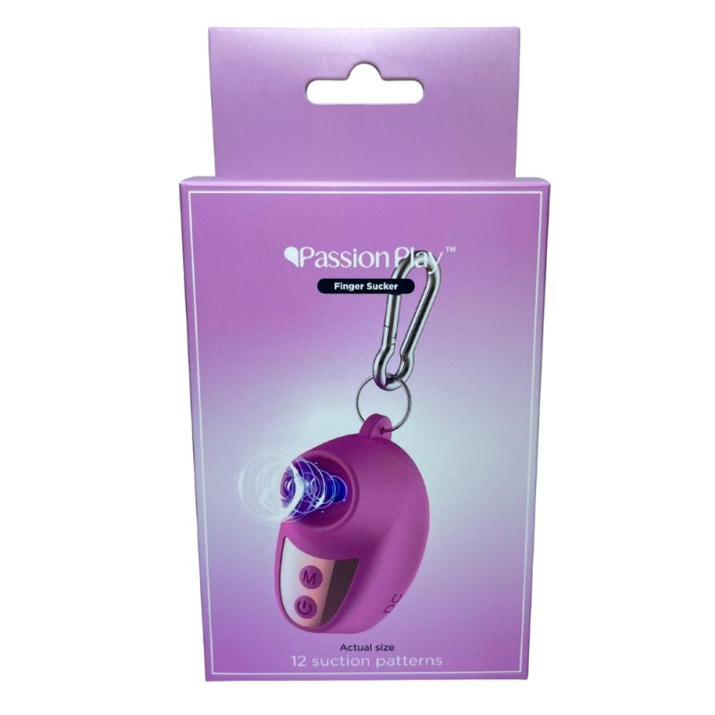 Брелок-вакуумный вибростимулятор для клитора Passion Play, 10 режимов + 3 стимуляции, розовый вид 9