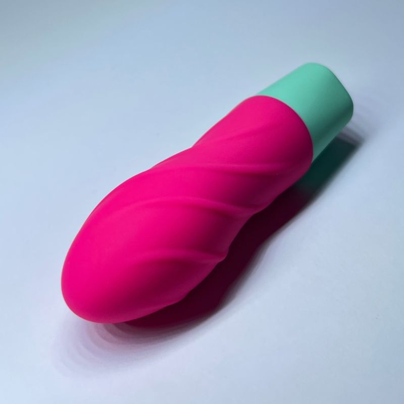 Мини-вибратор с рельефом Passion Play, 10 режимов вибрации, розовый вид 5