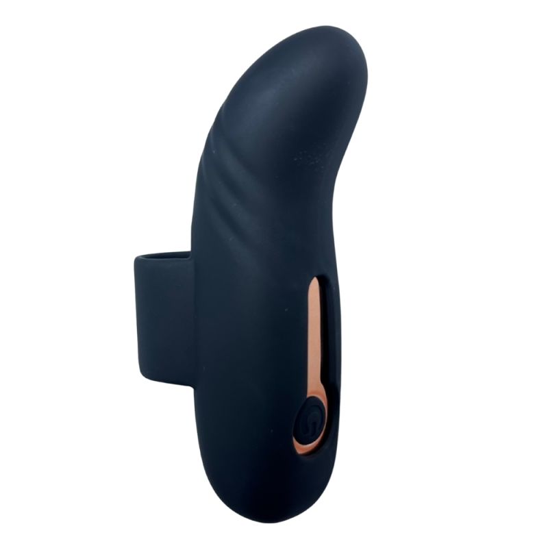 Вибратор на палец Passion Play, 21 режим, чёрный вид 2