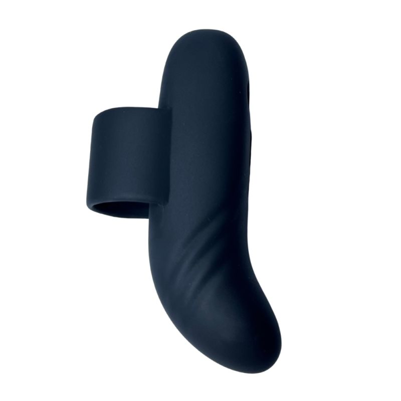 Вибратор на палец Passion Play, 21 режим, чёрный вид 3