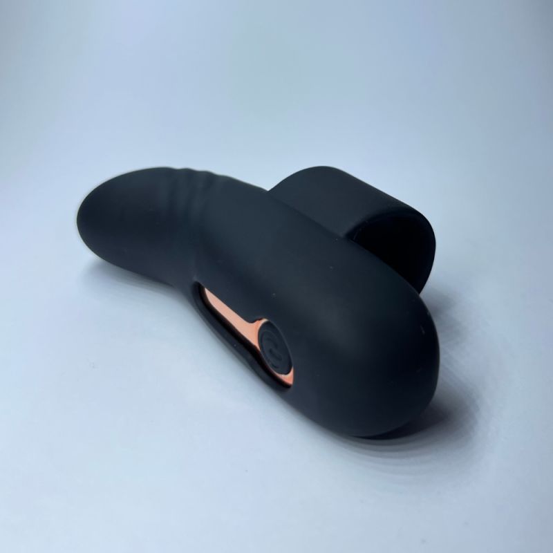 Вибратор на палец Passion Play, 21 режим, чёрный вид 7