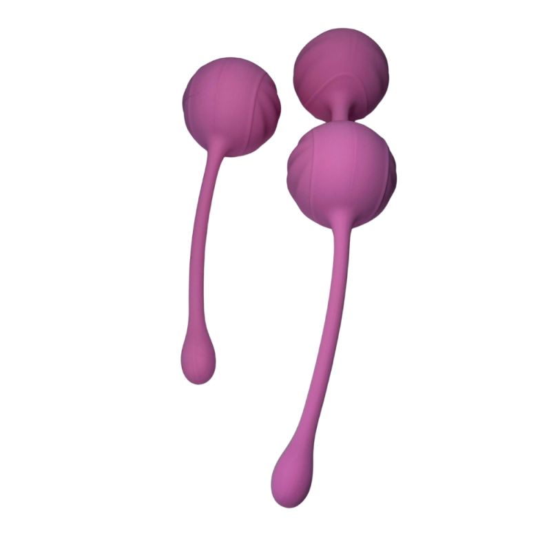 Набір вагінальних кульок Passion Play для вправ Кегеля, рожеві, 2 шт. вид 3