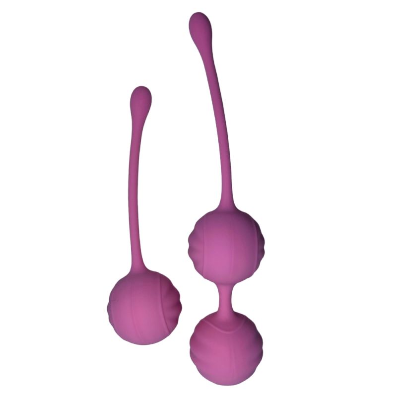 Набір вагінальних кульок Passion Play для вправ Кегеля, рожеві, 2 шт. вид 4