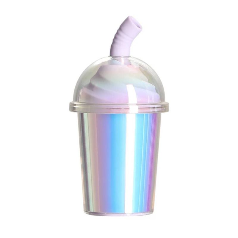 Вакуумний стимулятор у формі стаканчика з трубочкою BeYourLover Joy Cup голубий, 9.1 см х 4.6 см вид 3