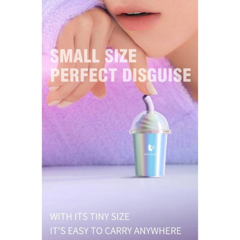 Вакуумний стимулятор у формі стаканчика з трубочкою BeYourLover Joy Cup голубий, 9.1 см х 4.6 см вид 15