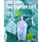 Вакуумний стимулятор в форме стаканчика для коктейля с трубочкой BeYourLover Joy Cup голубой вид 16