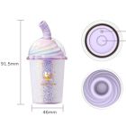 Вакуумний стимулятор у формі стаканчика з трубочкою BeYourLover Joy Cup сяючий бузковий, 9.1 см х 4.6 см вид 9