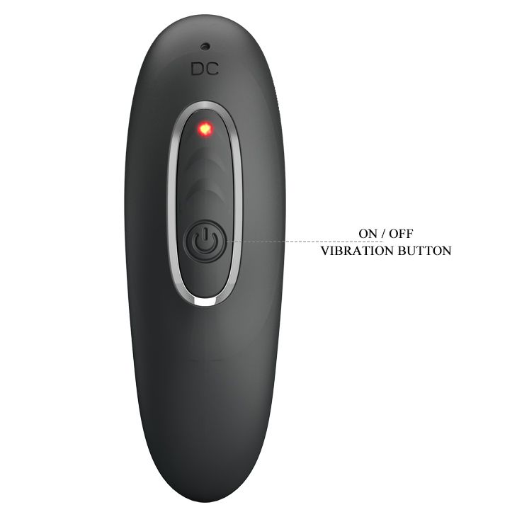 Массажер простаты Pretty Love Remington с пульсацией, черный, 11 х 2,8 см вид 7