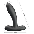 Массажер простаты Pretty Love Remington с пульсацией, черный, 11 х 2,8 см вид 9