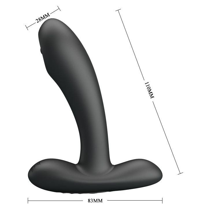 Массажер простаты Pretty Love Remington с пульсацией, черный, 11 х 2,8 см вид 9