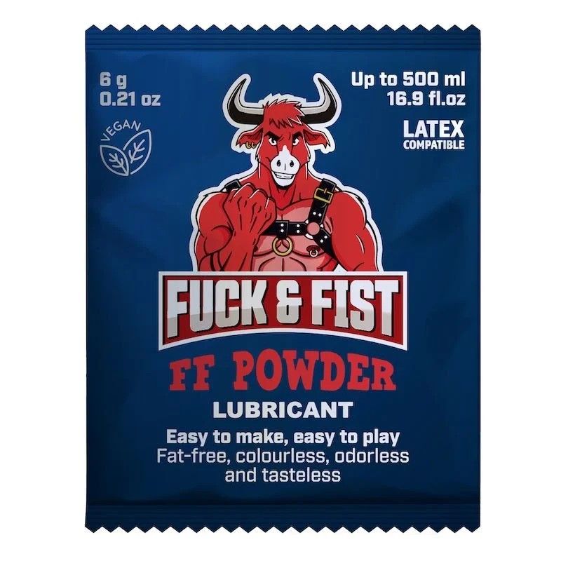 САШЕТ лубрикант порошковий Fuck & Fist FF Powder для приготування густого гелю, 6 г вид 2
