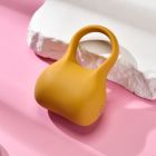 Эрекционное виброкольцо Sweet Em Silky Ring с пультом, желтое, 7.6 х 5.7 см вид 8