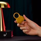 Эрекционное виброкольцо Sweet Em Silky Ring с пультом, желтое, 7.6 х 5.7 см вид 12