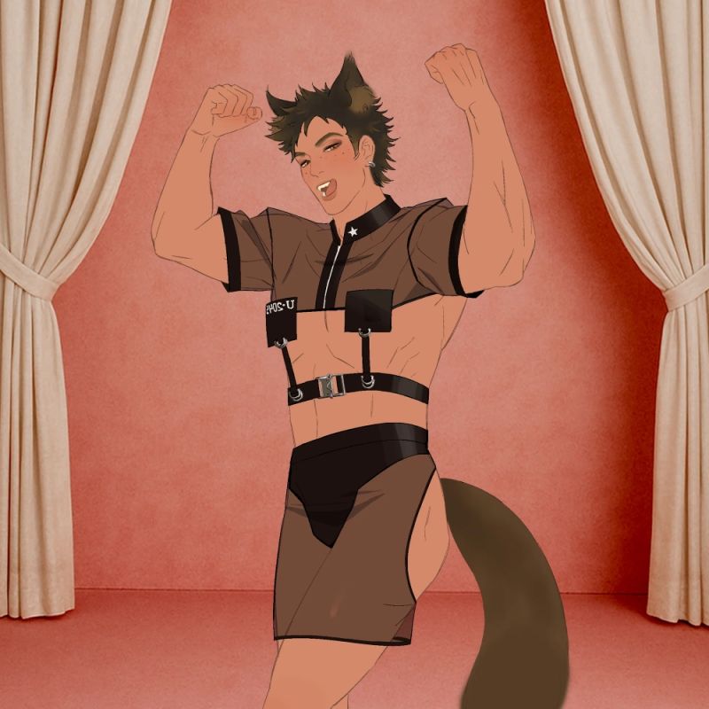 Анальна вібропробка з ротацією і пультом UPKO з коричневим натуральним лисячим хвостом, червона вид 4