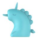 Стимулятор клитора с длинным вращающимся язычком UNIVIBE Единорог, 10 режимов, голубой вид 11