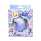 Стимулятор клитора с язычком UNIVIBE Единорог, 10 режимов, градиент бело-фиолетовый вид 3