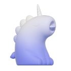 Стимулятор клитора с язычком UNIVIBE Единорог, 10 режимов, градиент бело-фиолетовый вид 4