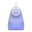 Стимулятор клитора с язычком UNIVIBE Единорог, 10 режимов, градиент бело-фиолетовый вид 6