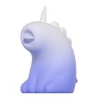 Стимулятор клитора с язычком UNIVIBE Единорог, 10 режимов, градиент бело-фиолетовый вид 7