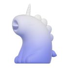 Стимулятор клитора с язычком UNIVIBE Единорог, 10 режимов, градиент бело-фиолетовый вид 8