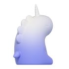 Стимулятор клитора с язычком UNIVIBE Единорог, 10 режимов, градиент бело-фиолетовый вид 10