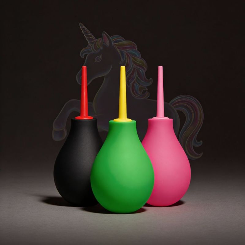 Анальний душ UNIVIBE Green and Yellow зелено-жовтий вид 10