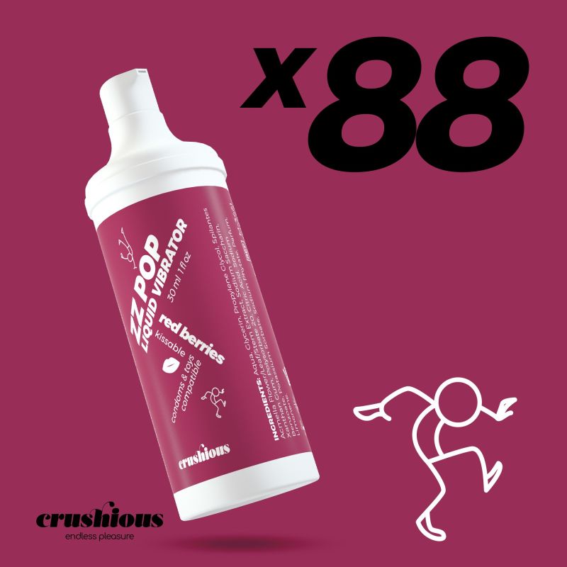 Жидкий вибратор со вкусом лесных ягод Crushious Zz Pop, 30 мл вид 3