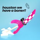 Віброкільце на пеніс Crushious, з рельєфом, силіконове, чорне вид 6