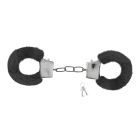 Наручники Love Cuffs Crushious металеві, з чорним хутром вид 5