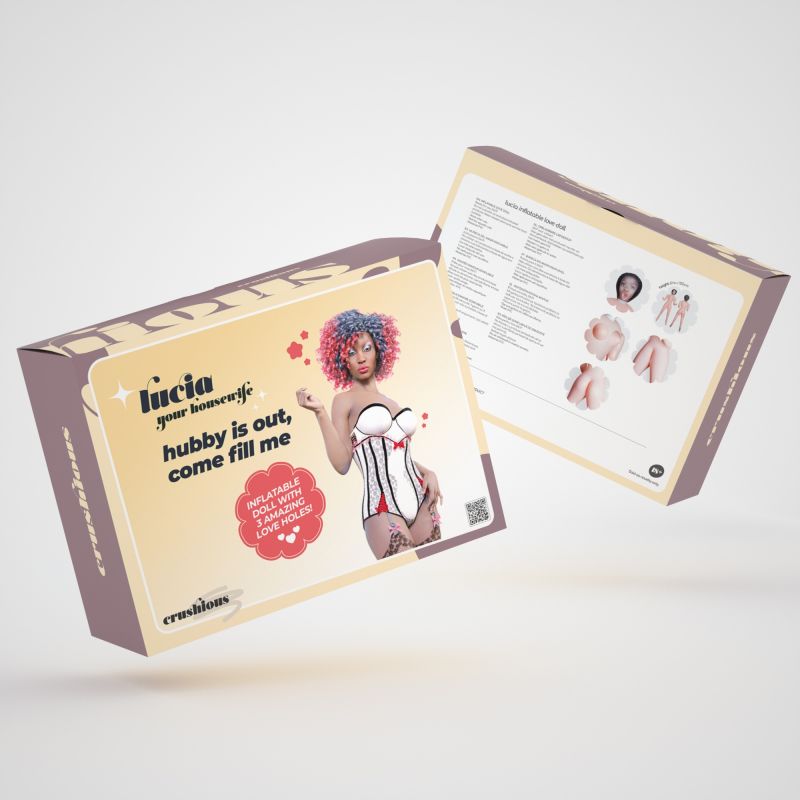 Секс-лялька з 3 отворами Crushious LUCIA The Inflatable Nurse, бежева, 155 см вид 3