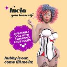 Секс-лялька з 3 отворами Crushious LUCIA The Inflatable Nurse, бежева, 155 см вид 10