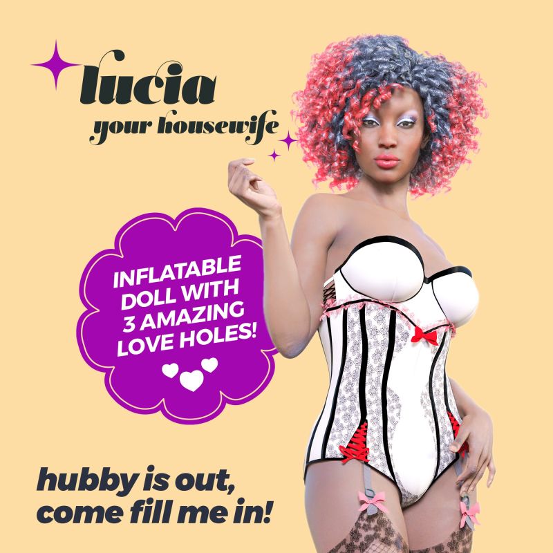 Секс-лялька з 3 отворами Crushious LUCIA The Inflatable Nurse, бежева, 155 см вид 10