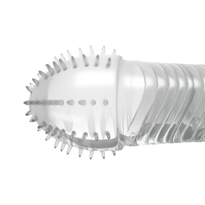 Ребристая насадка на пенис Crushious, 15.5 x 3.3 см вид 4