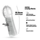 Ребристая насадка на пенис Crushious, 15.5 x 3.3 см вид 8