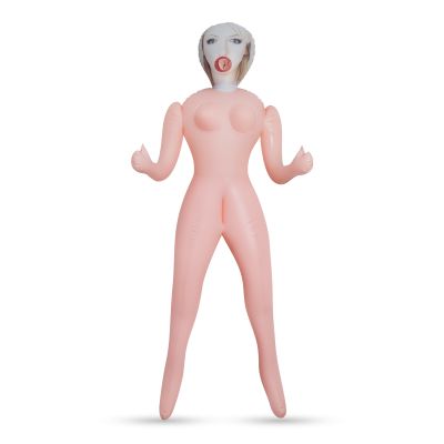 Секс-кукла с 3 отверстиями Crushious CRISTINA The Inflatable Nurse, бежевая, 155 см