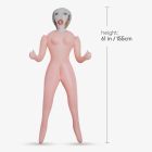 Секс-лялька з 3 отворами Crushious CRISTINA The Inflatable Nurse, бежева, 155 см вид 9