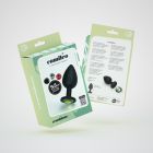 Анальная пробка CRUSHIOUS Camileo, L , со сменными кристаллами, силиконовая, чёрная, 9.5 х 4.2 см вид 7