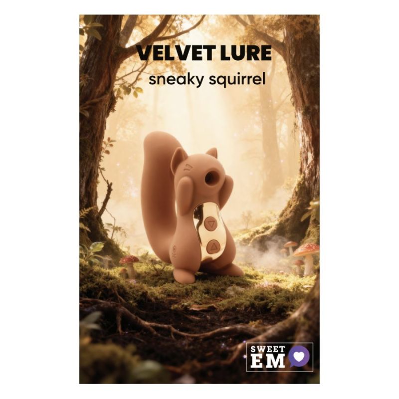 Вибратор вакуумный в форме белочки Sweet Em, бежевый вид 2