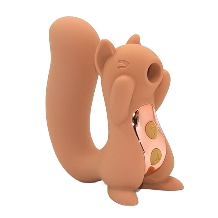 Вибратор вакуумный в форме белочки Sweet Em, бежевый вид 3